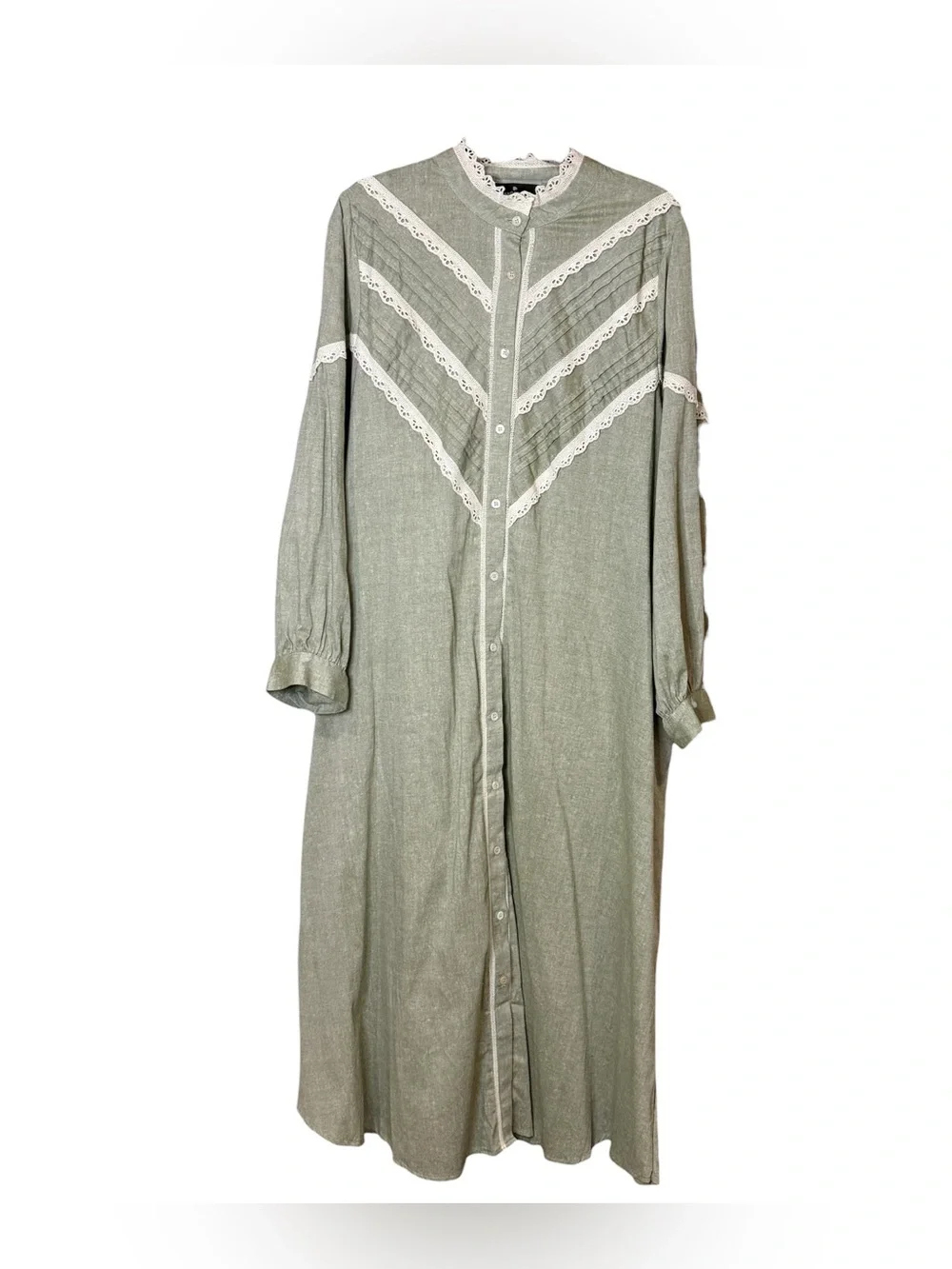 Tuckernuck Pomander Place Jolene Green Midi Dress - Picture 1 of 7